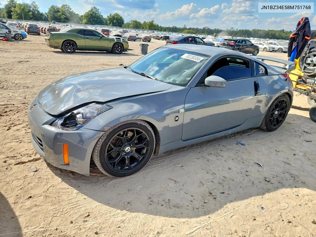 NISSAN 350Z 2008, VIN JN1BZ34E58M751768