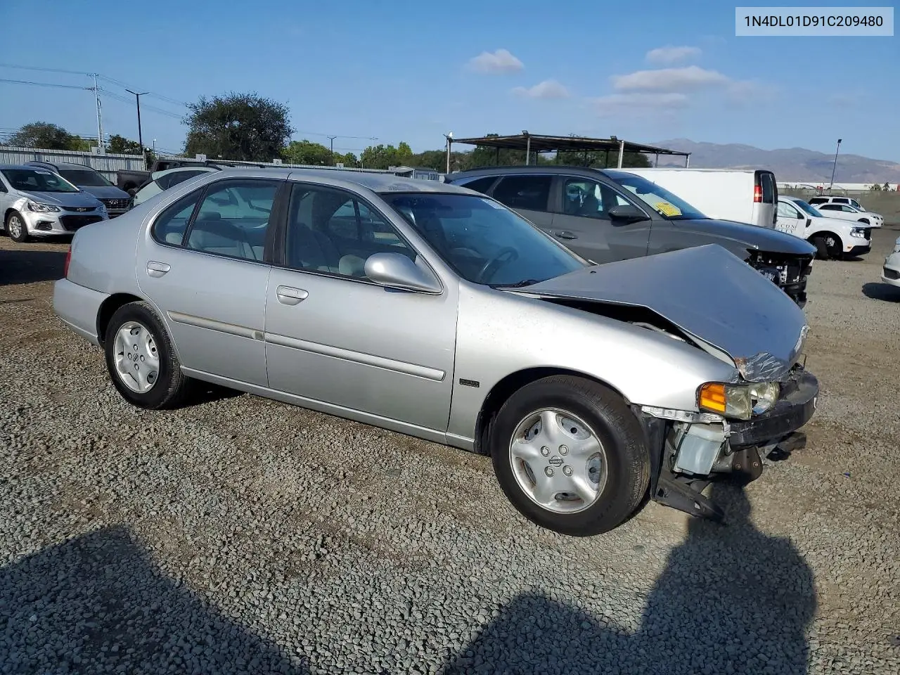 2001 NISSAN ALTIMA VIN 1N4DL01D91C209480 — фото 4