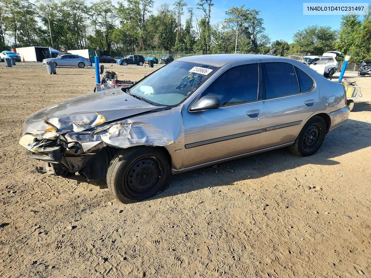 NISSAN ALTIMA 2001, VIN 1N4DL01D41C231497