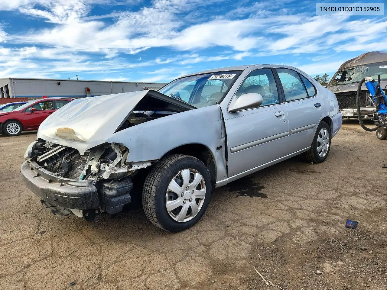 NISSAN ALTIMA 2001, VIN 1N4DL01D31C152905