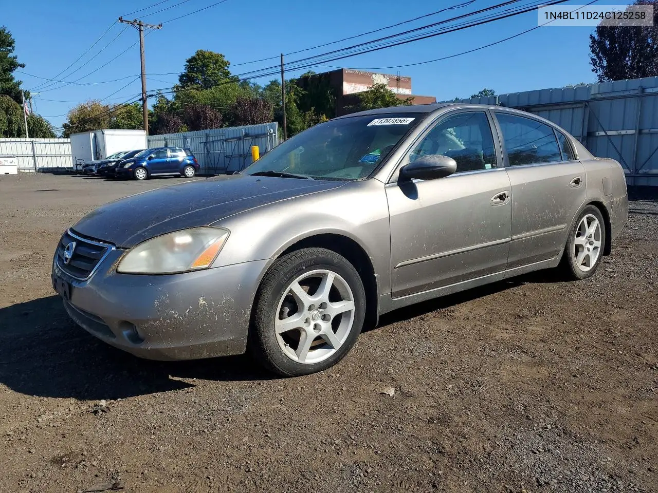 NISSAN ALTIMA 2004, VIN 1N4BL11D24C125258
