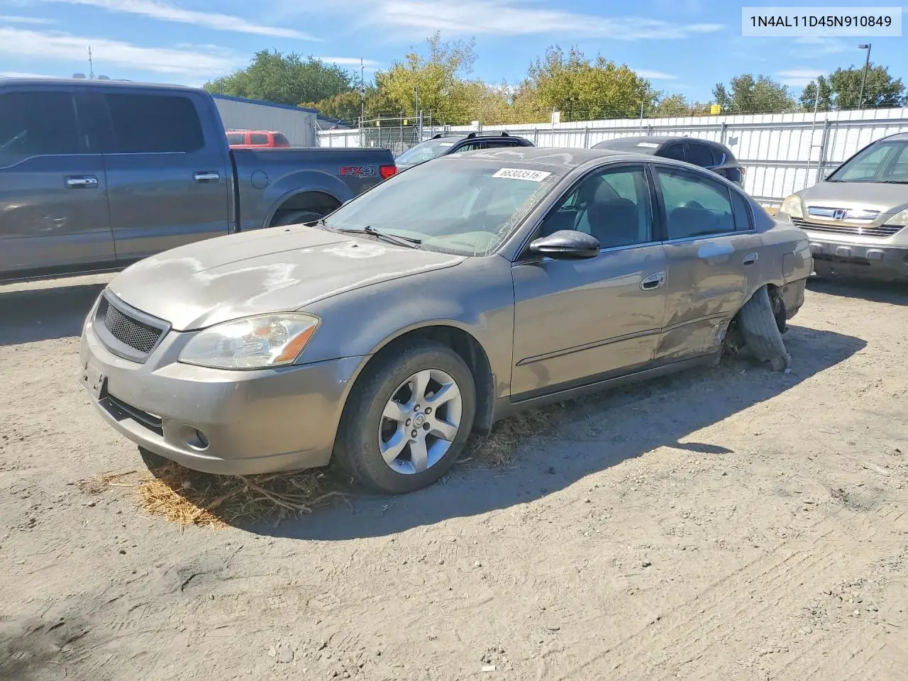 NISSAN ALTIMA 2005, VIN 1N4AL11D45N910849