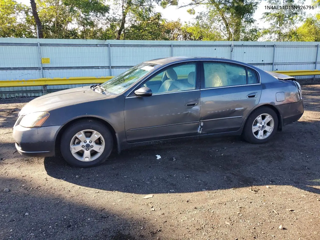 NISSAN ALTIMA 2005, VIN 1N4AL11D15N926796