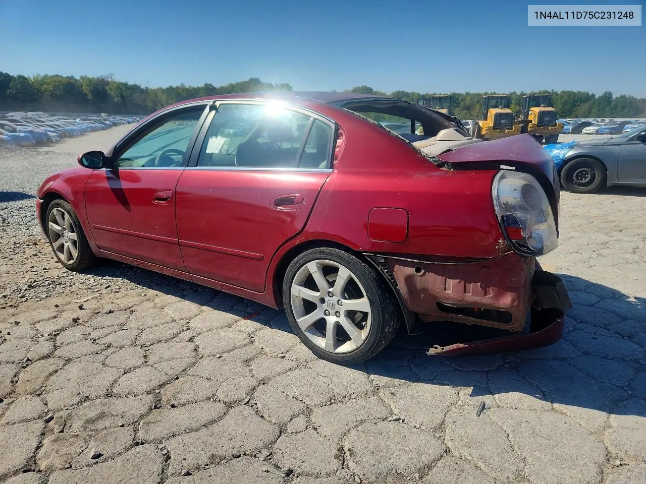2005 NISSAN ALTIMA VIN 1N4AL11D75C231248 — фото 2