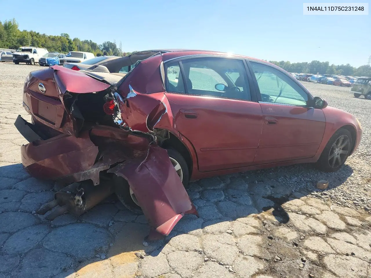 2005 NISSAN ALTIMA VIN 1N4AL11D75C231248 — фото 3