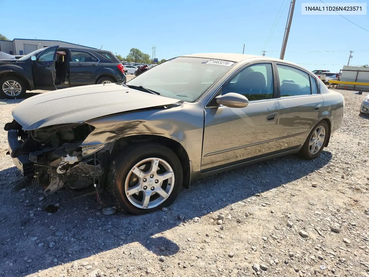 NISSAN ALTIMA 2006, VIN 1N4AL11D26N423571