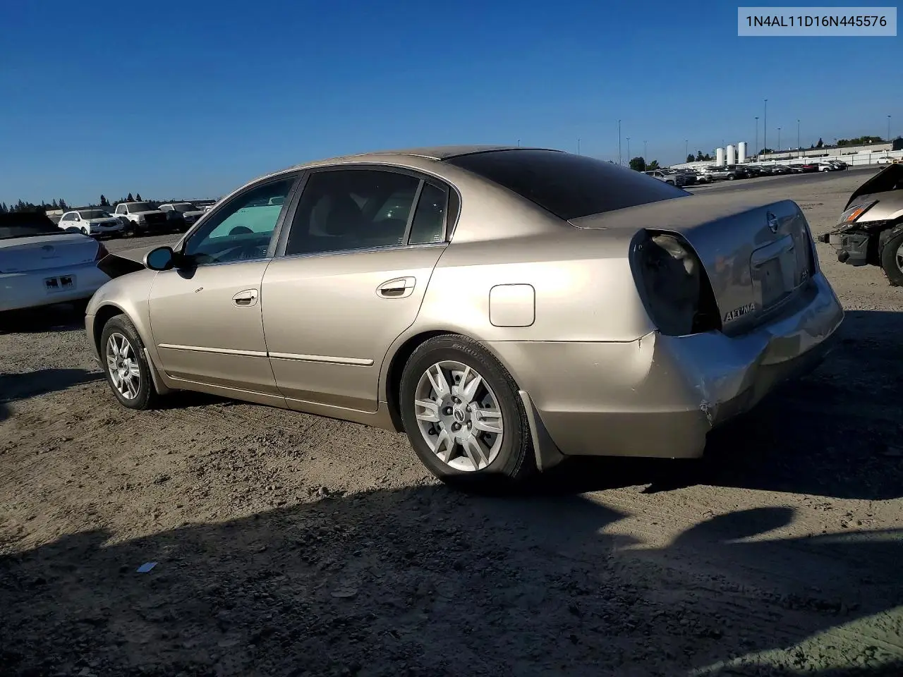 2006 NISSAN ALTIMA VIN 1N4AL11D16N445576 — фото 2