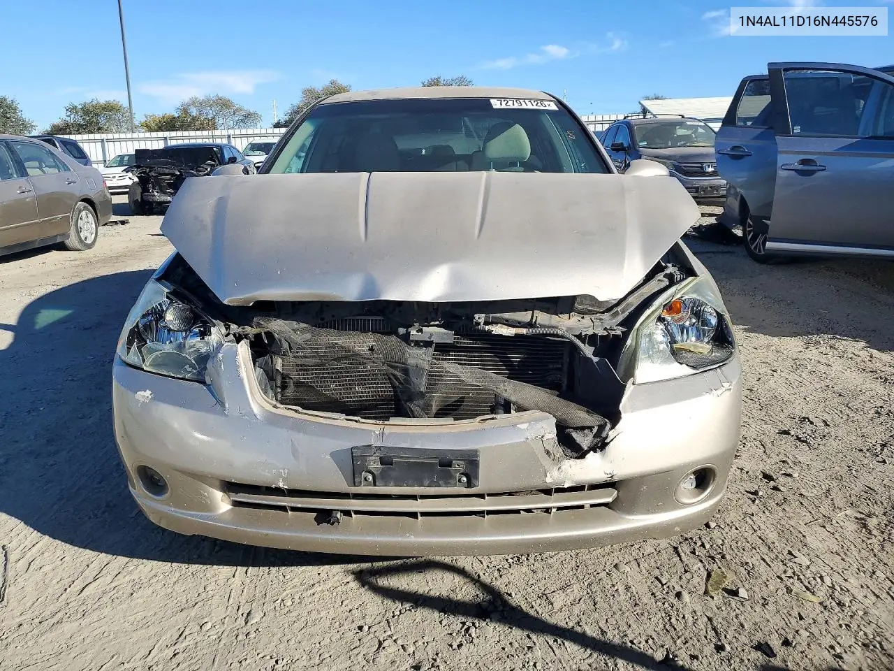2006 NISSAN ALTIMA VIN 1N4AL11D16N445576 — фото 5