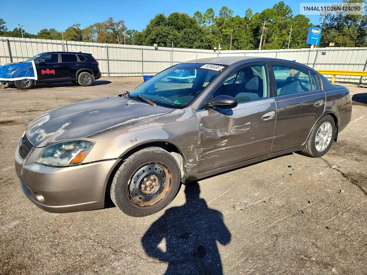 NISSAN ALTIMA 2006, VIN 1N4AL11D26N424090