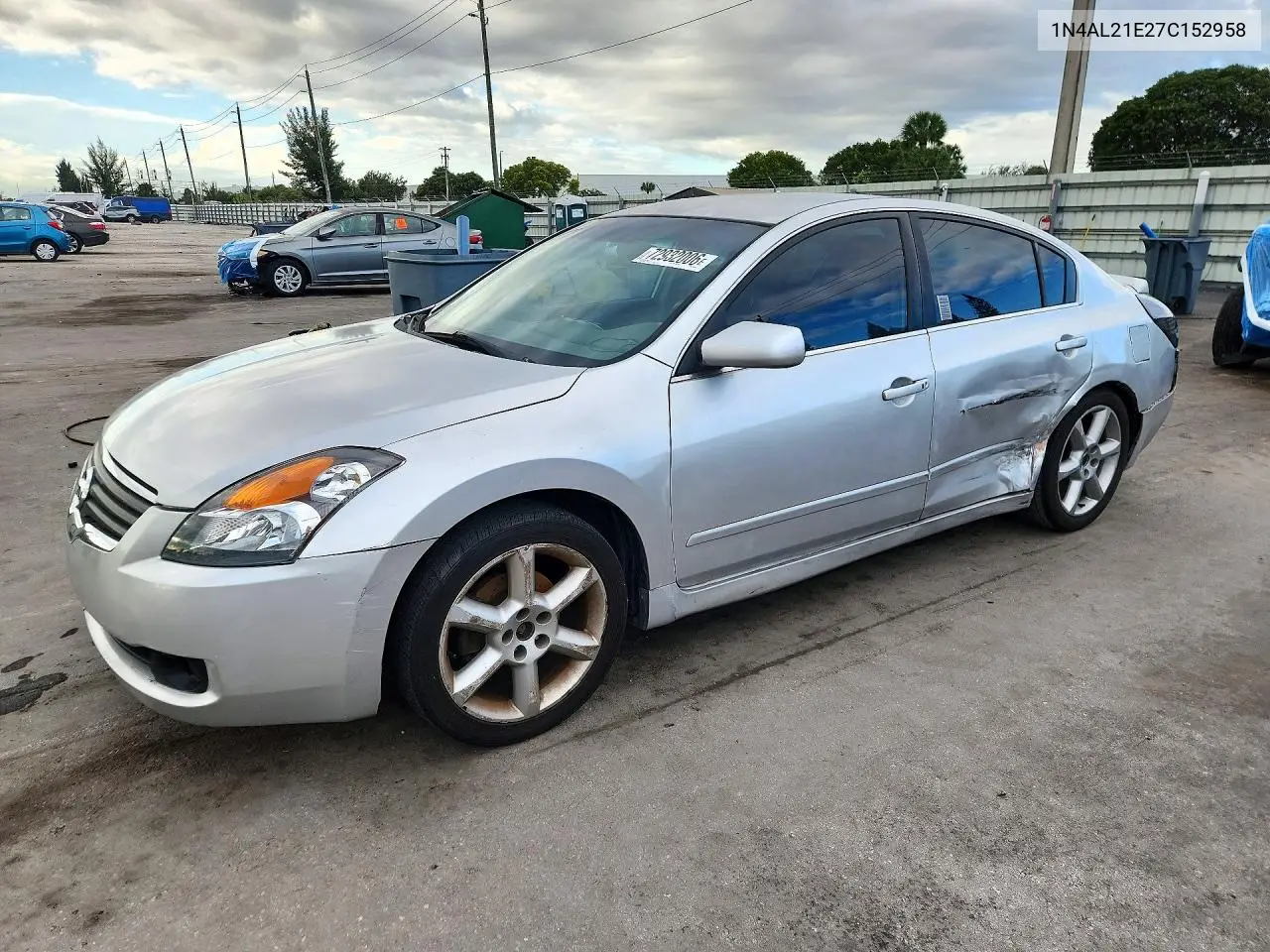 NISSAN ALTIMA 2007, VIN 1N4AL21E27C152958