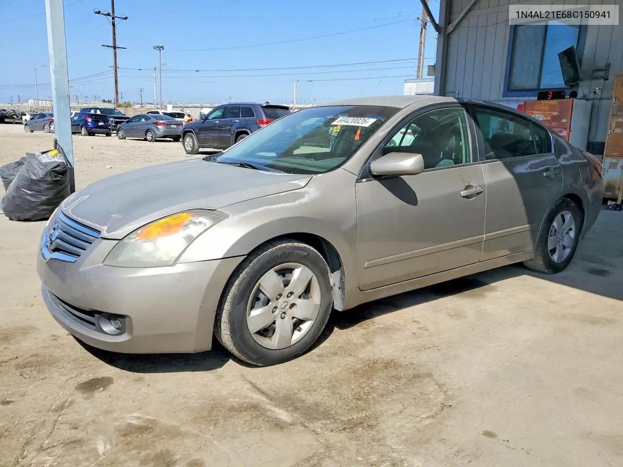 NISSAN ALTIMA 2008, VIN 1N4AL21E68C150941