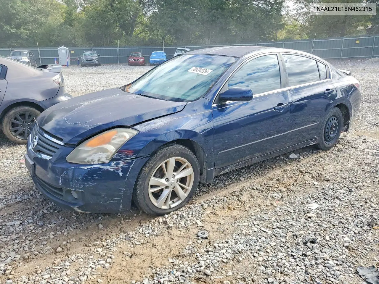 NISSAN ALTIMA 2008, VIN 1N4AL21E18N462315