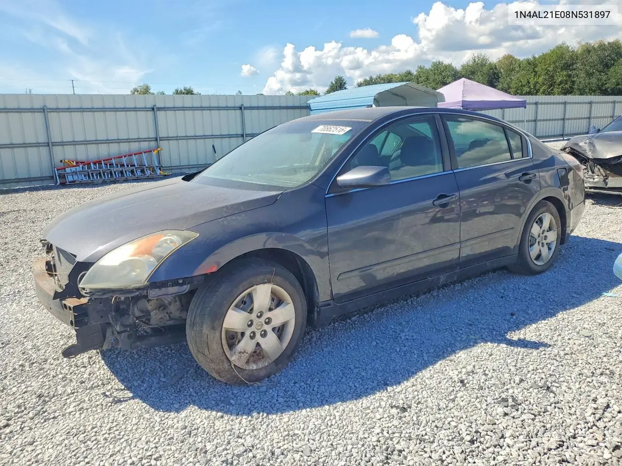 NISSAN ALTIMA 2008, VIN 1N4AL21E08N531897