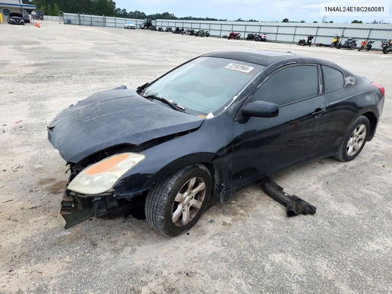 NISSAN ALTIMA 2008, VIN 1N4AL24E18C260081