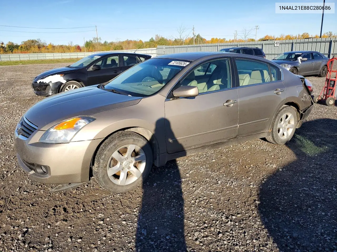 NISSAN ALTIMA 2008, VIN 1N4AL21E88C280686