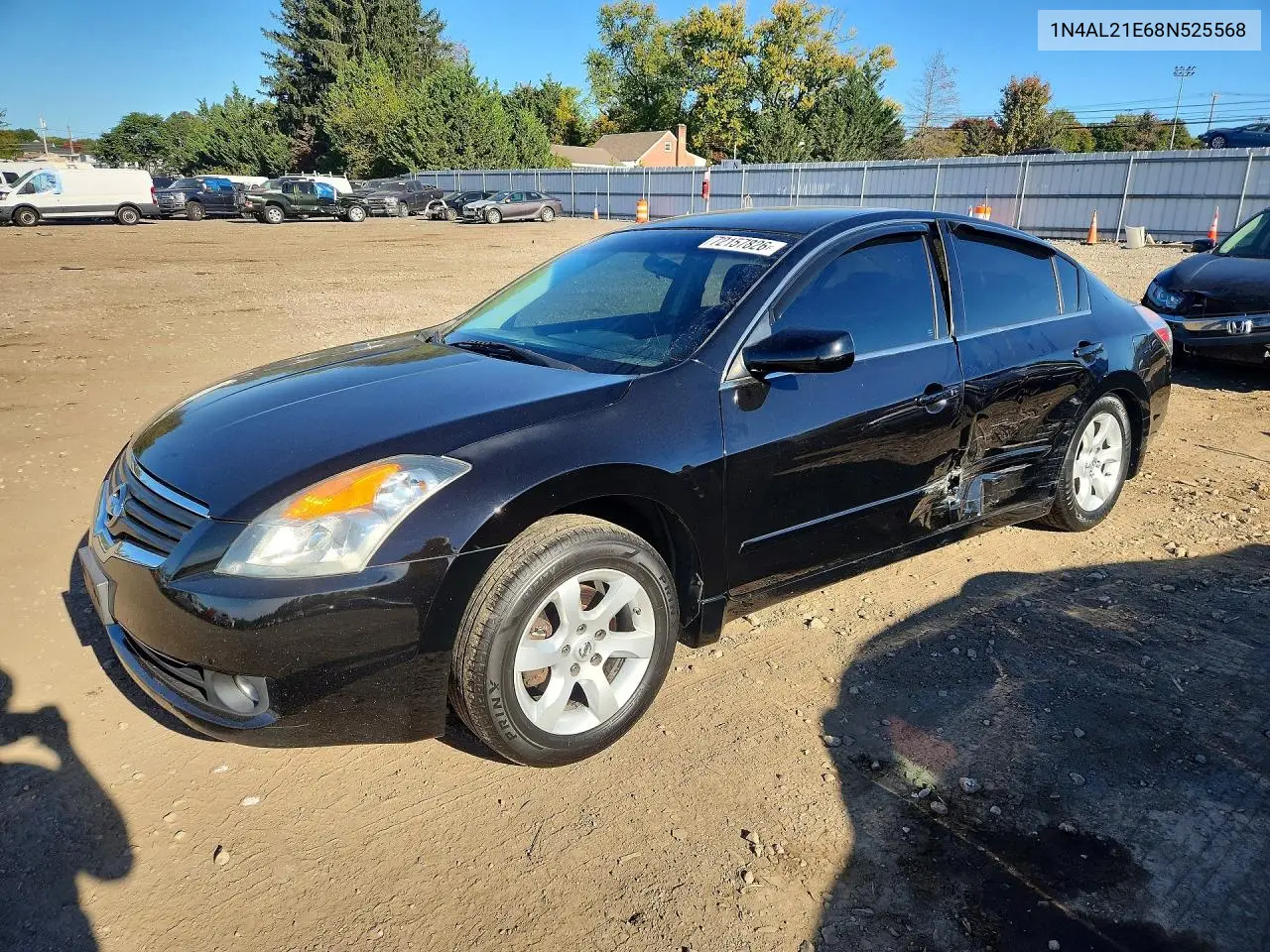 NISSAN ALTIMA 2008, VIN 1N4AL21E68N525568