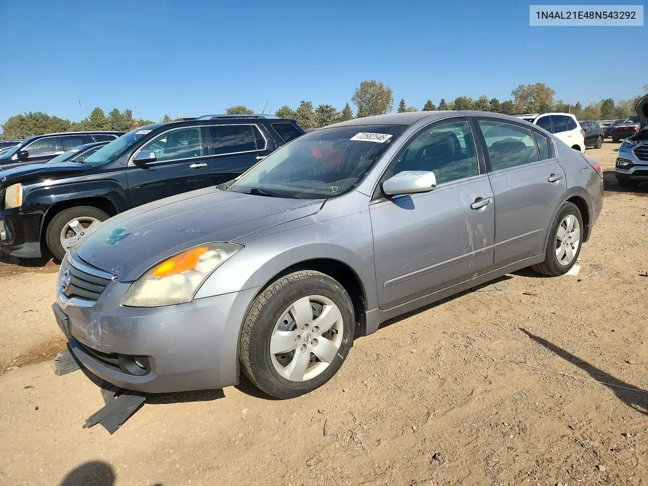 NISSAN ALTIMA 2008, VIN 1N4AL21E48N543292