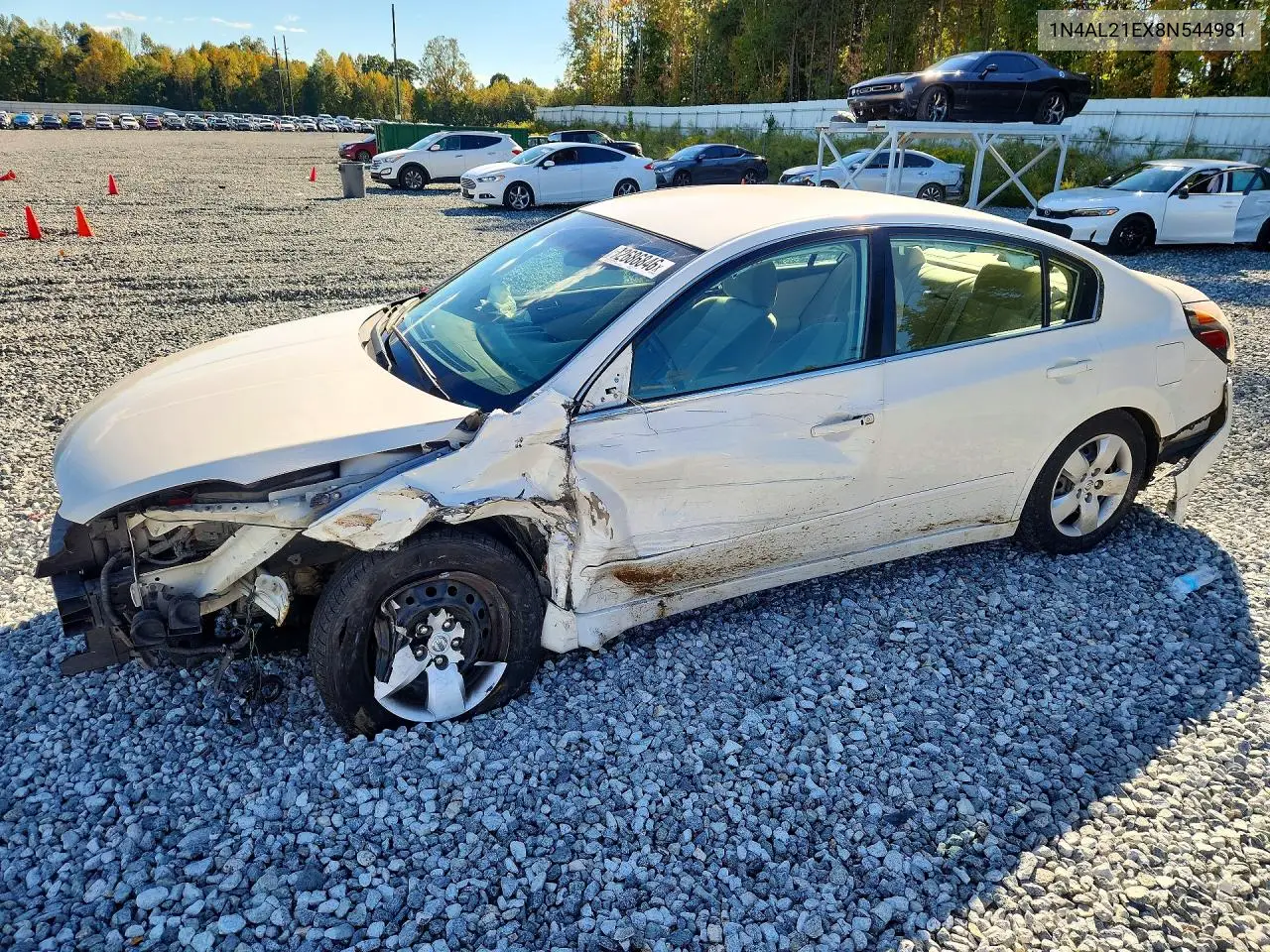 NISSAN ALTIMA 2008, VIN 1N4AL21EX8N544981