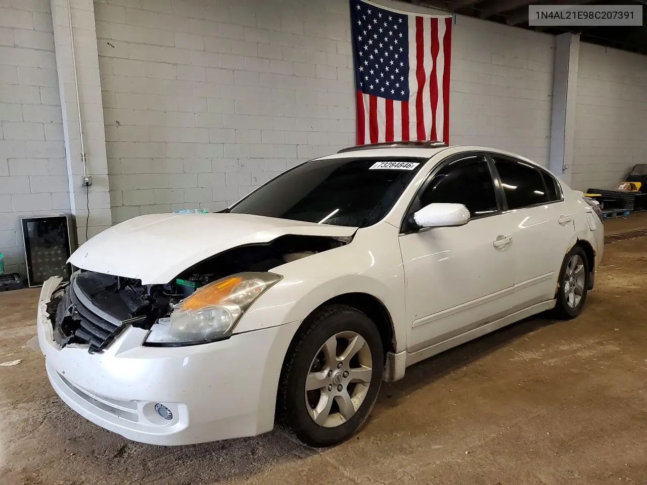 NISSAN ALTIMA 2008, VIN 1N4AL21E98C207391