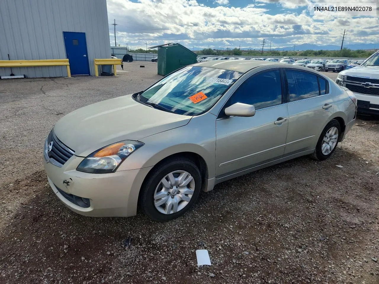 NISSAN ALTIMA 2009, VIN 1N4AL21E89N402078