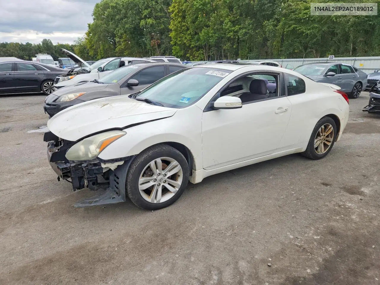 NISSAN ALTIMA 2010, VIN 1N4AL2EP2AC189012