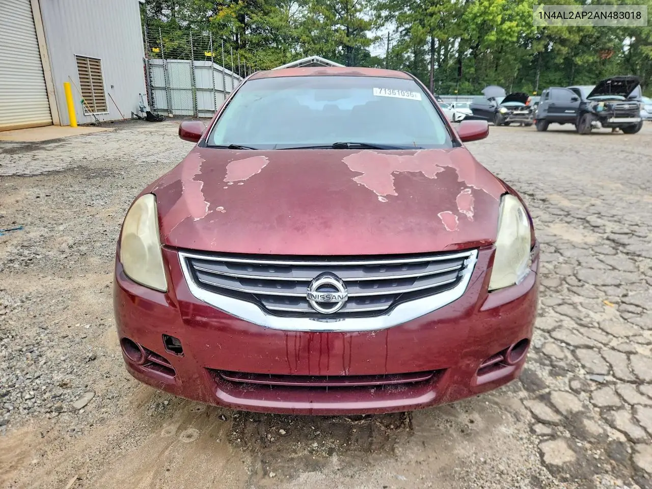 2010 NISSAN ALTIMA VIN 1N4AL2AP2AN483018 — фото 5