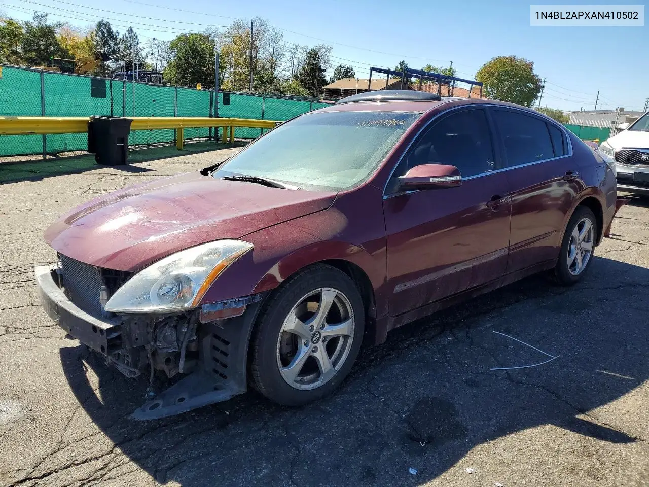 NISSAN ALTIMA 2010, VIN 1N4BL2APXAN410502