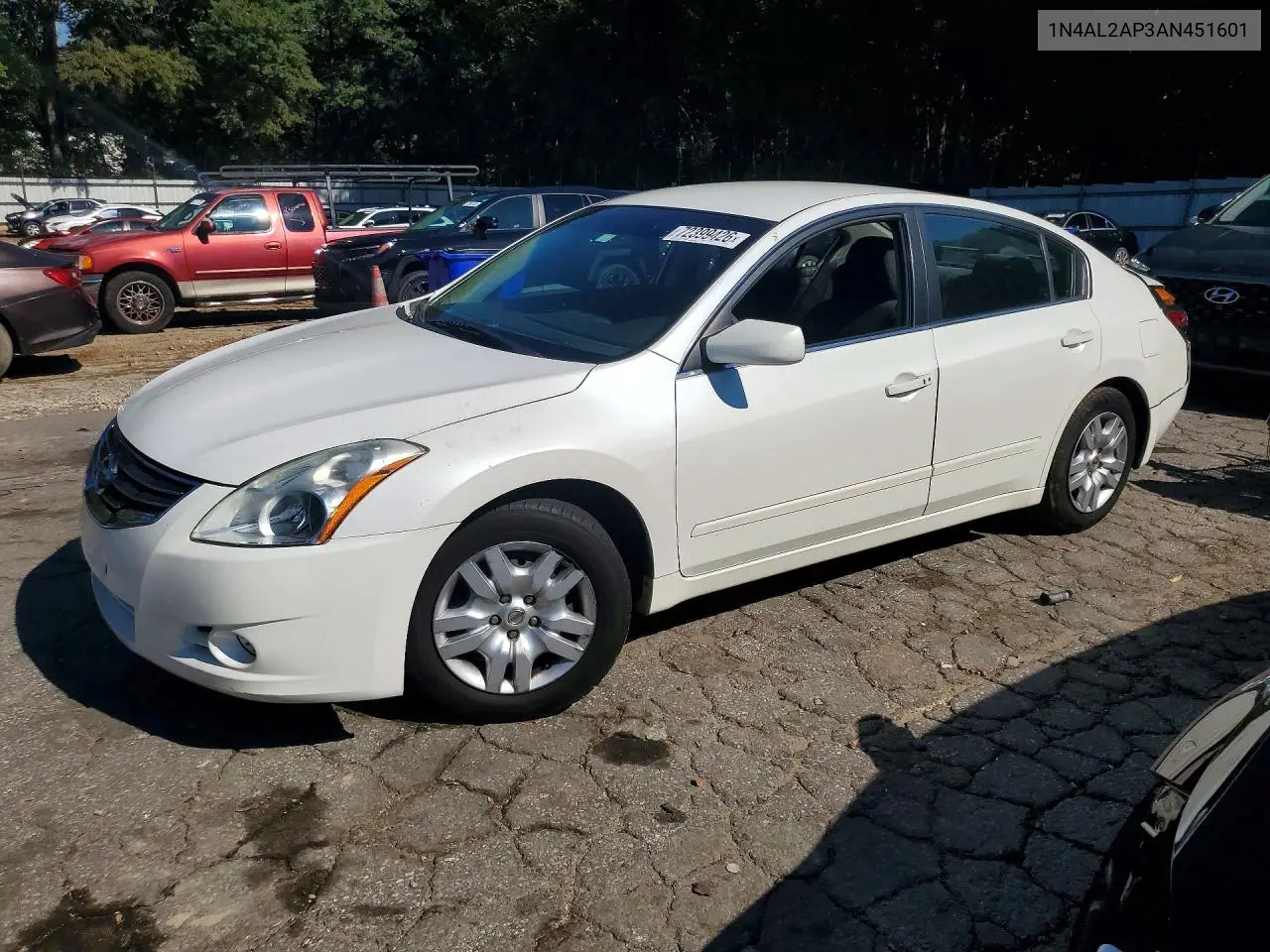 NISSAN ALTIMA 2010, VIN 1N4AL2AP3AN451601