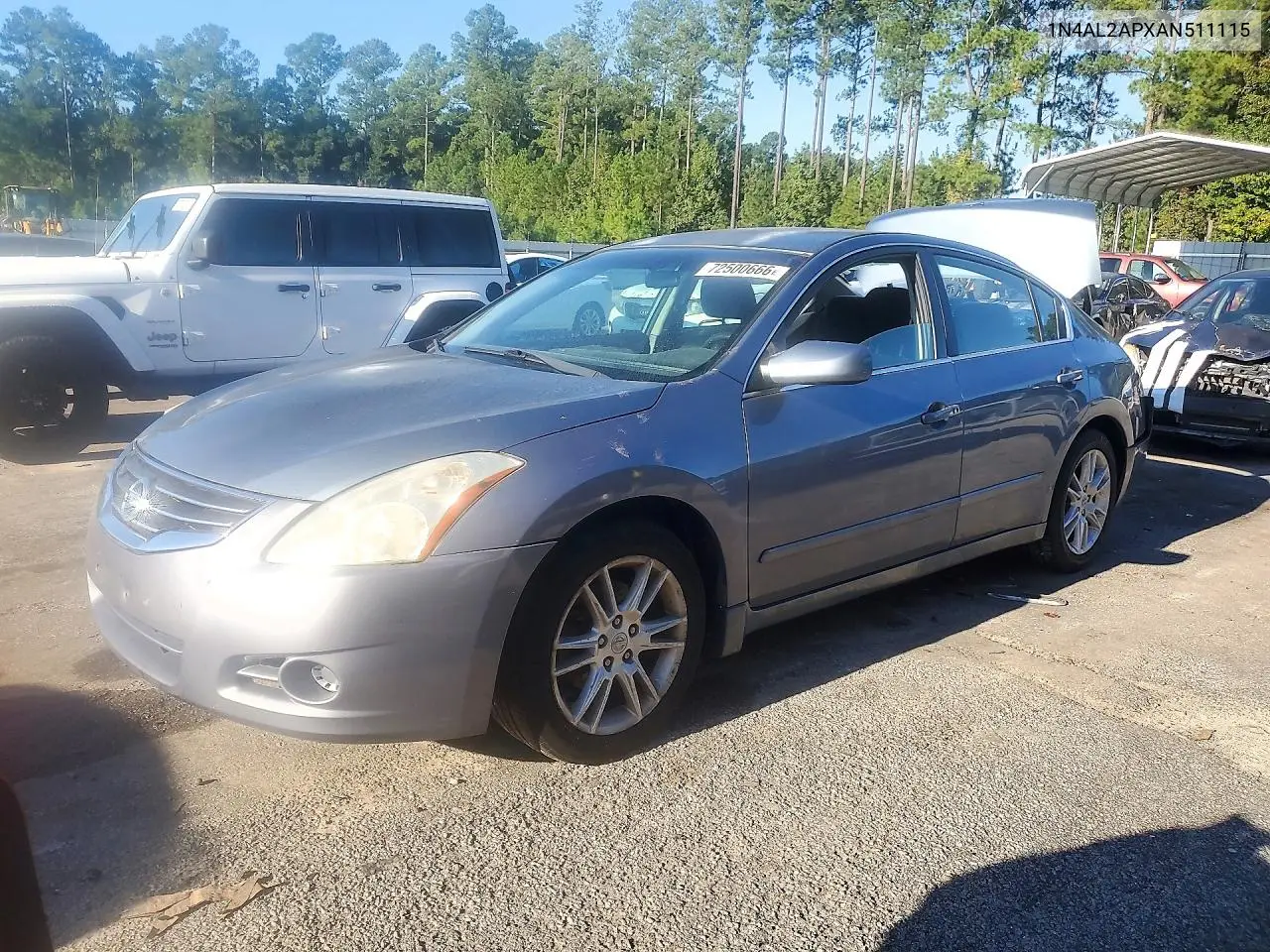 NISSAN ALTIMA 2010, VIN 1N4AL2APXAN511115
