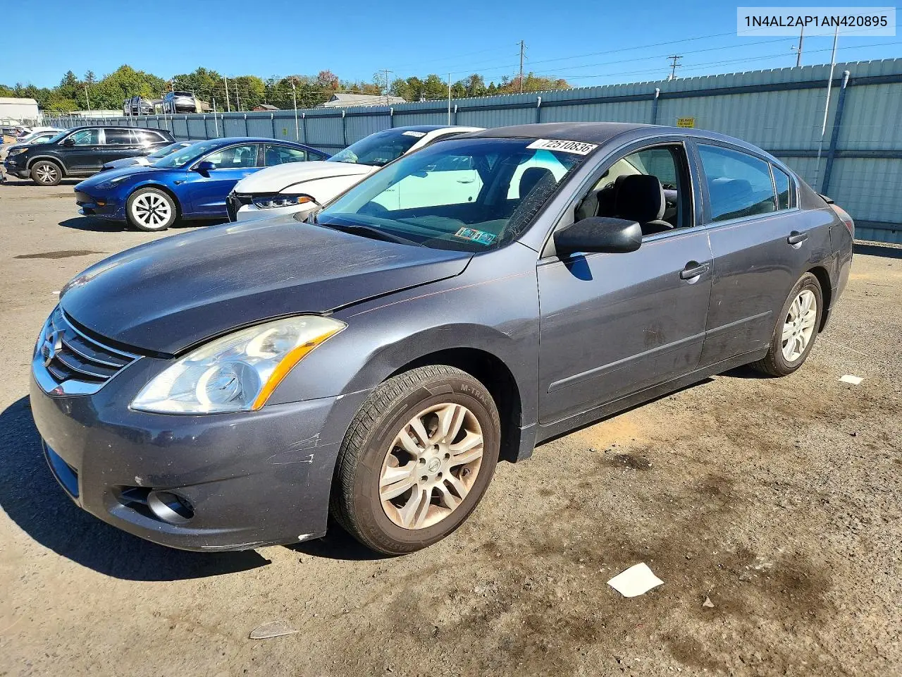 NISSAN ALTIMA 2010, VIN 1N4AL2AP1AN420895