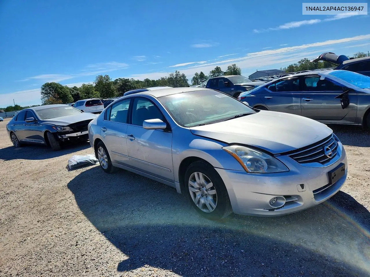2010 NISSAN ALTIMA VIN 1N4AL2AP4AC136947 — фото 4