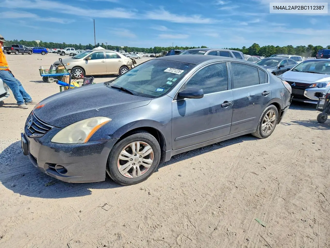 NISSAN ALTIMA 2011, VIN 1N4AL2AP2BC112387