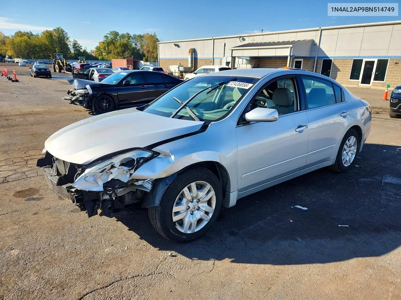 NISSAN ALTIMA 2011, VIN 1N4AL2AP9BN514749