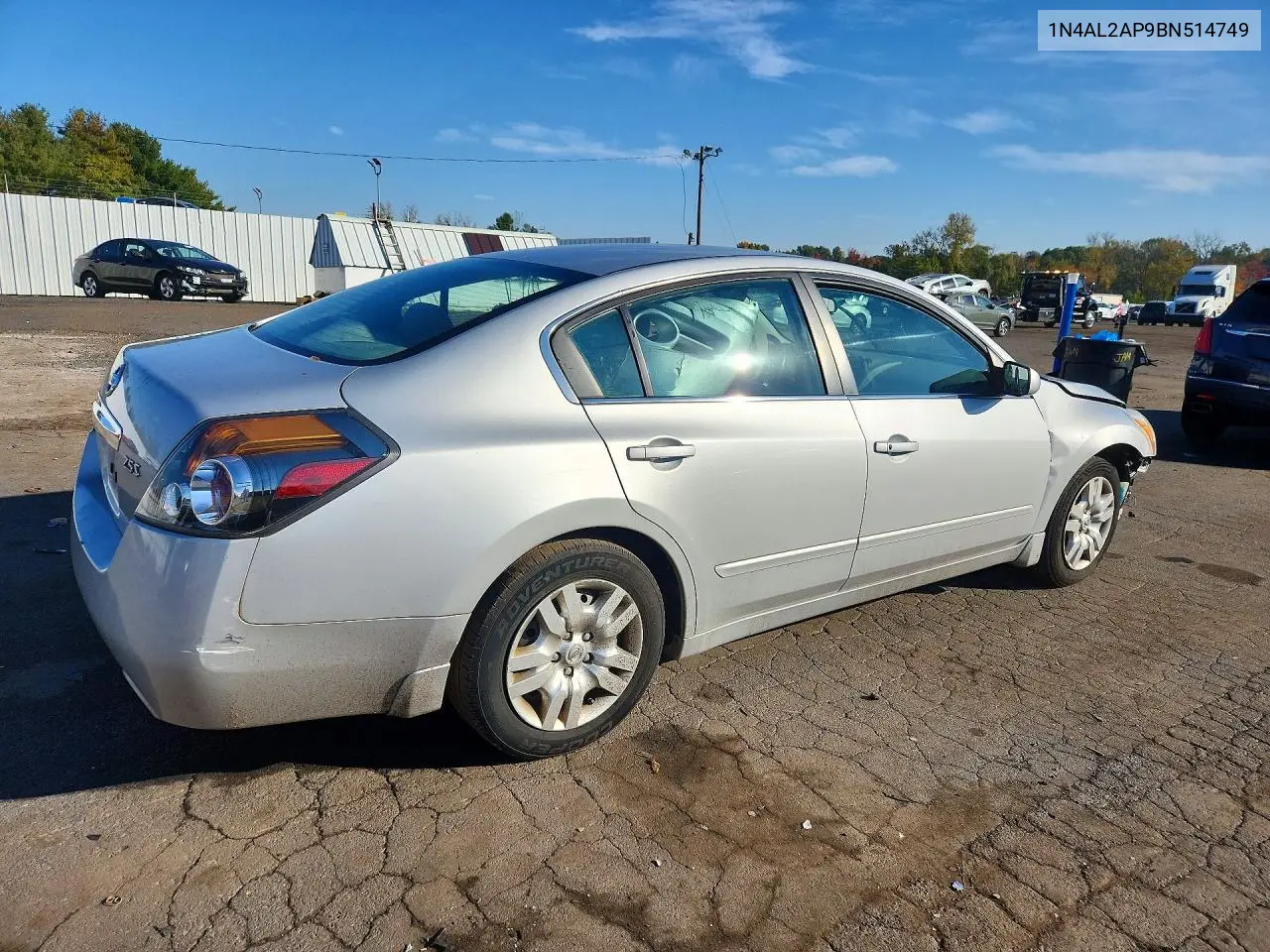 2011 NISSAN ALTIMA VIN 1N4AL2AP9BN514749 — фото 3