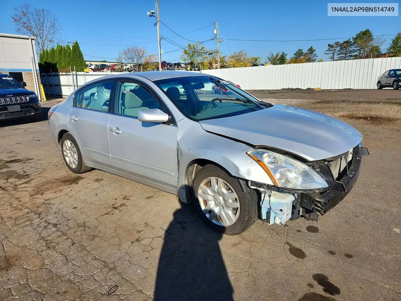 2011 NISSAN ALTIMA VIN 1N4AL2AP9BN514749 — фото 4