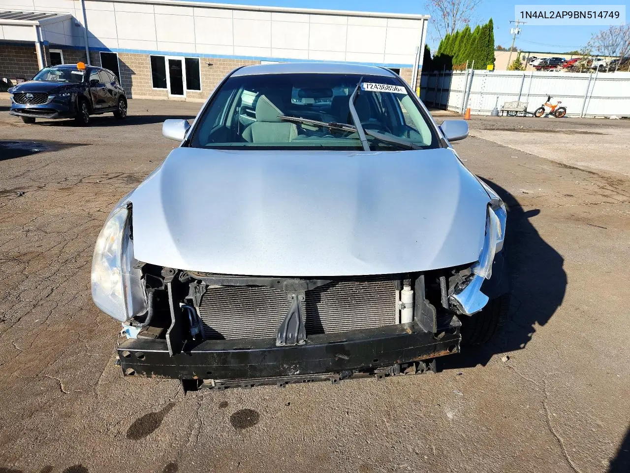 2011 NISSAN ALTIMA VIN 1N4AL2AP9BN514749 — фото 5