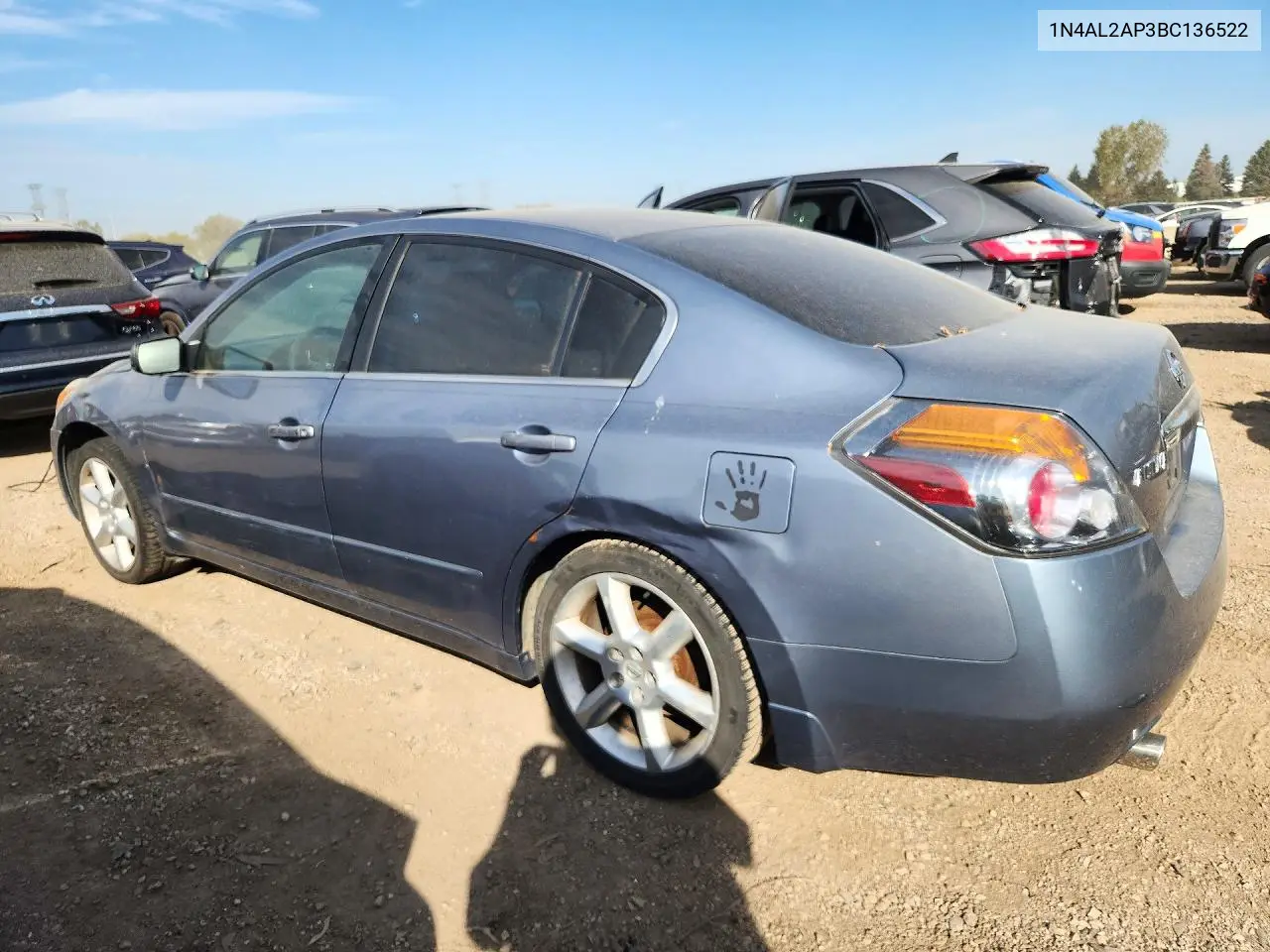 2011 NISSAN ALTIMA VIN 1N4AL2AP3BC136522 — фото 2