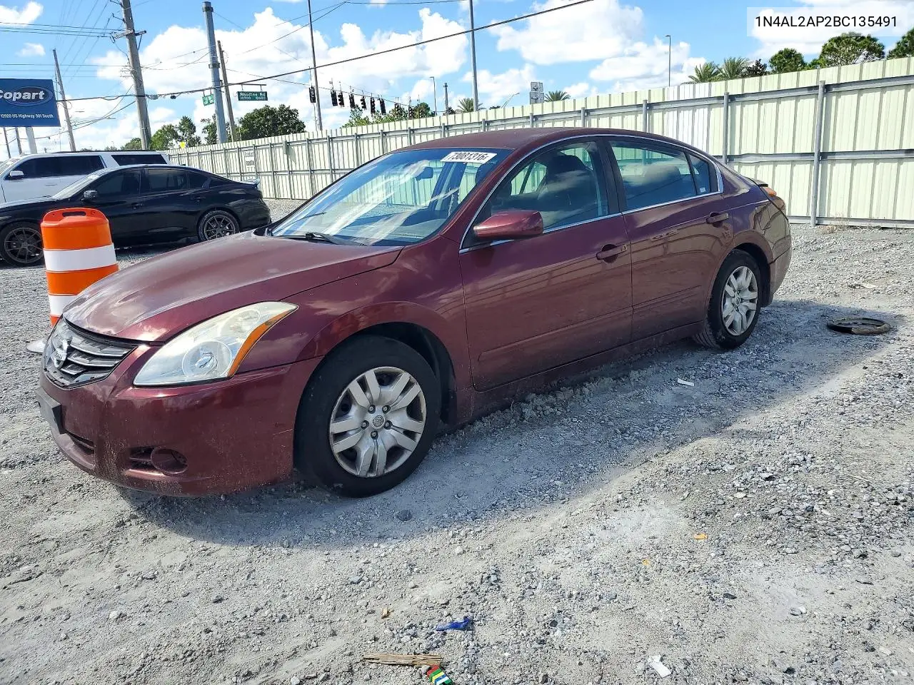 NISSAN ALTIMA 2011, VIN 1N4AL2AP2BC135491
