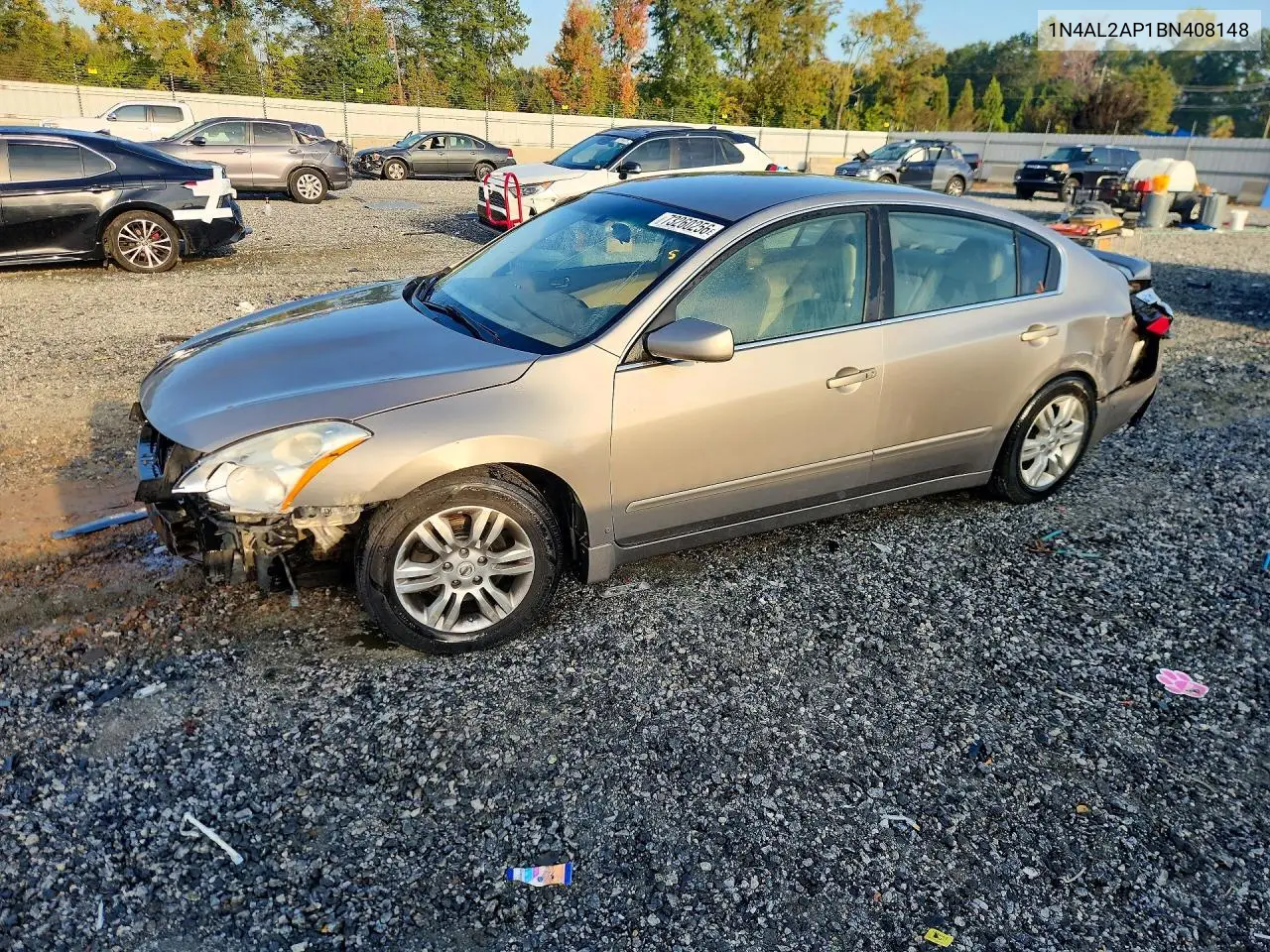 NISSAN ALTIMA 2011, VIN 1N4AL2AP1BN408148