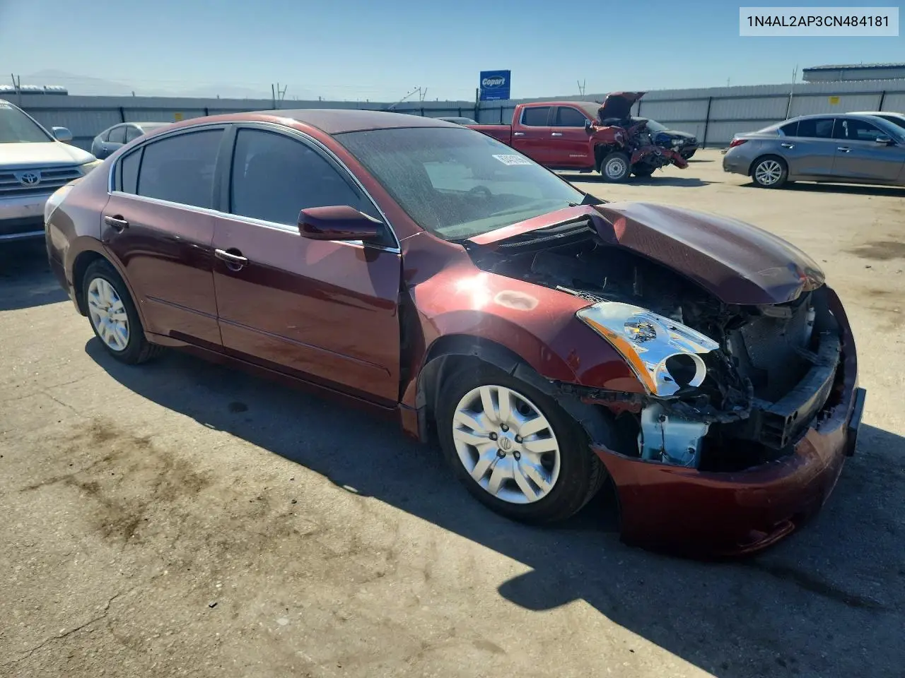 2012 NISSAN ALTIMA VIN 1N4AL2AP3CN484181 — фото 4