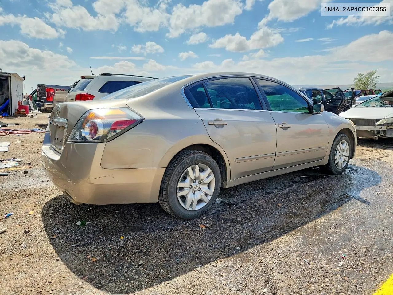 2012 NISSAN ALTIMA VIN 1N4AL2AP4CC100355 — фото 3