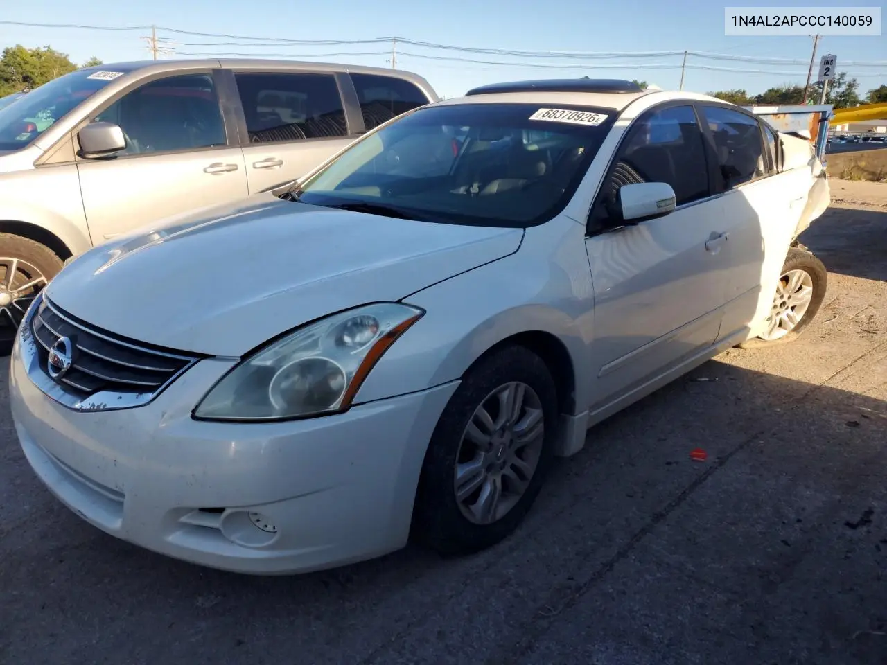 NISSAN ALTIMA 2012, VIN 1N4AL2AP2CC140059