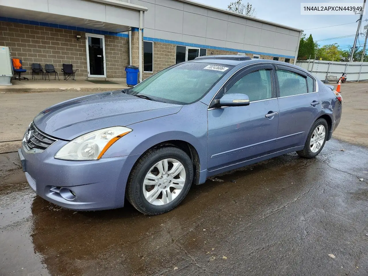 NISSAN ALTIMA 2012, VIN 1N4AL2APXCN443949