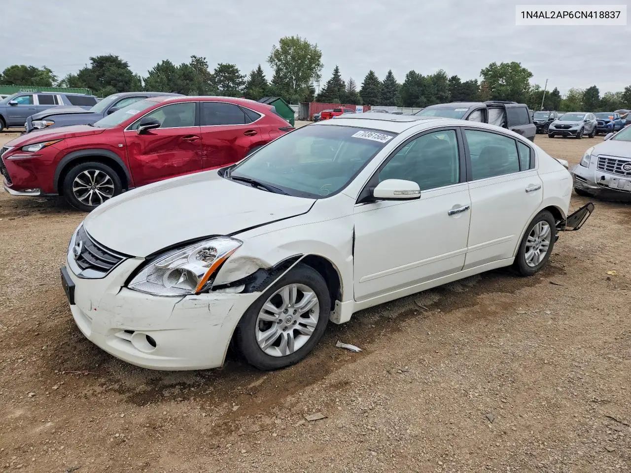 NISSAN ALTIMA 2012, VIN 1N4AL2AP6CN418837