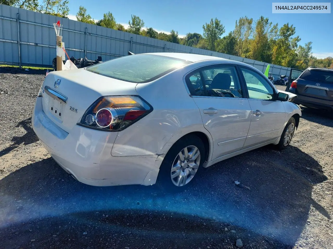 2012 NISSAN ALTIMA VIN 1N4AL2AP4CC249574 — фото 3