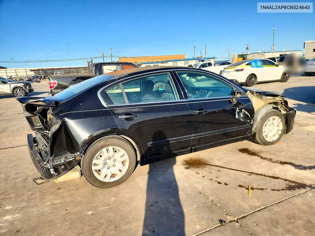 2012 NISSAN ALTIMA VIN 1N4AL2AP8CN524643 — фото 3