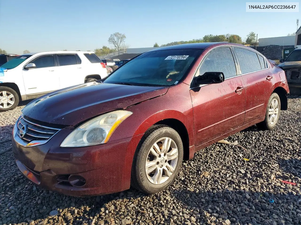 NISSAN ALTIMA 2012, VIN 1N4AL2AP6CC236647