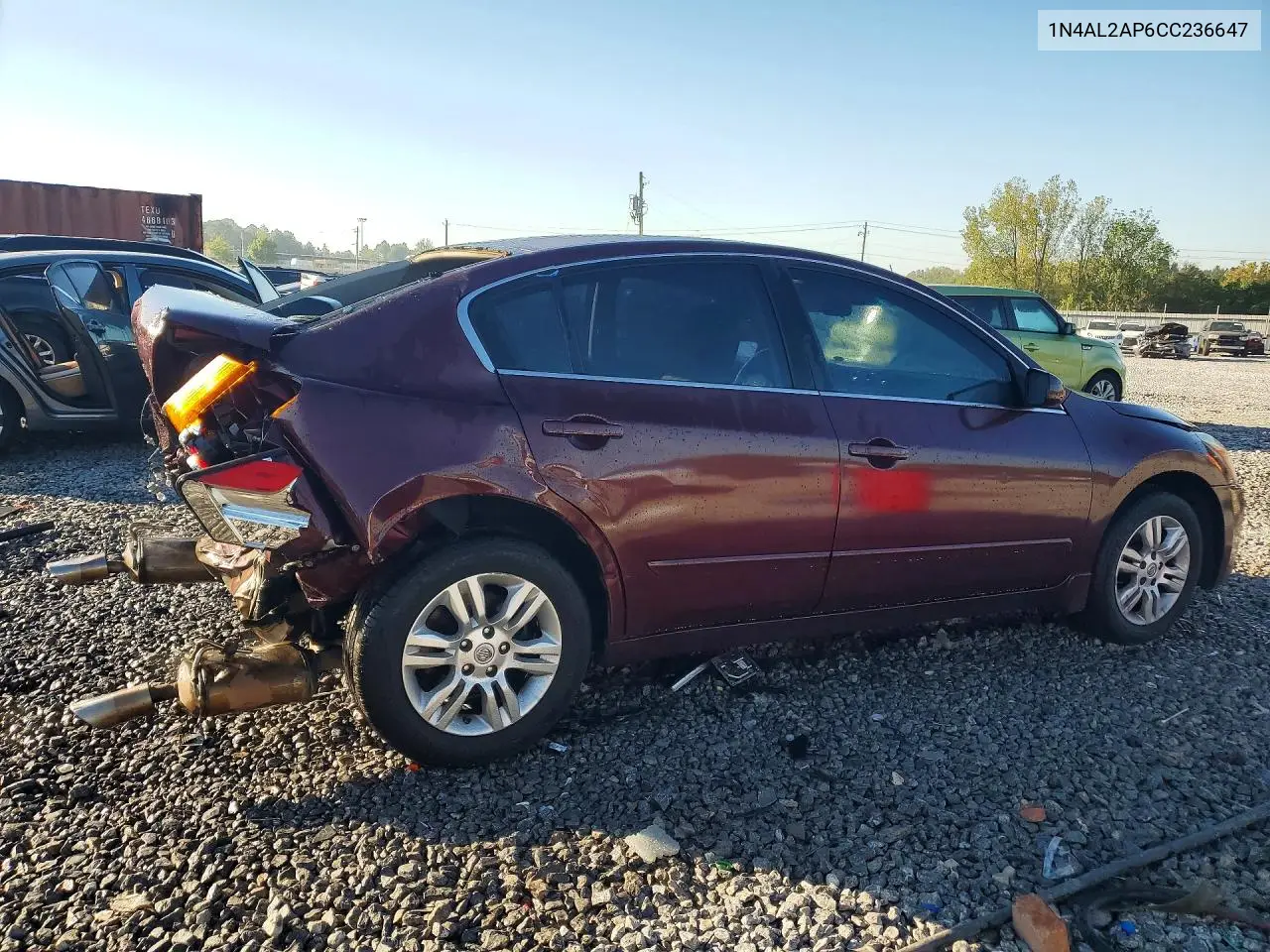 2012 NISSAN ALTIMA VIN 1N4AL2AP6CC236647 — фото 3