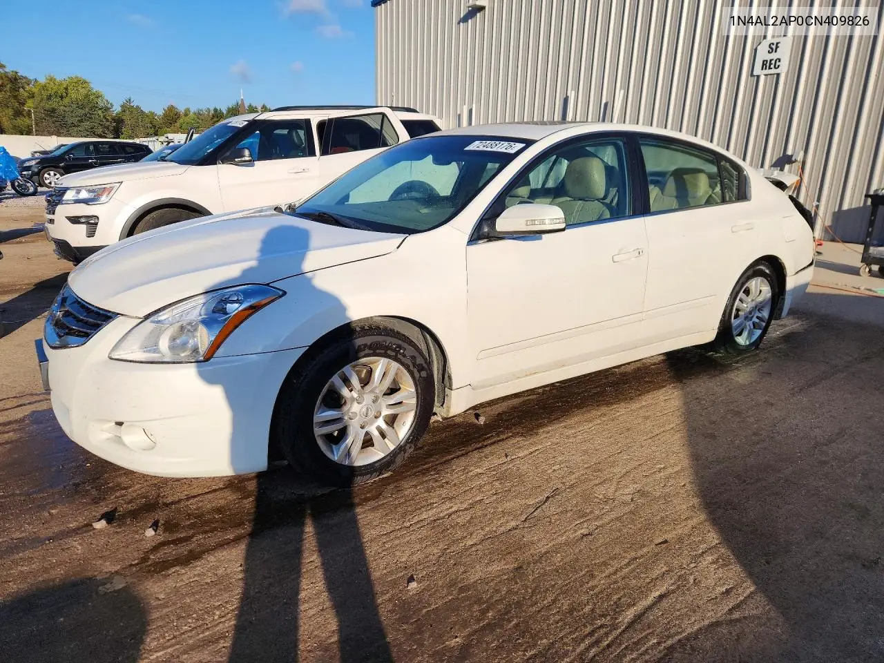 NISSAN ALTIMA 2012, VIN 1N4AL2AP0CN409826