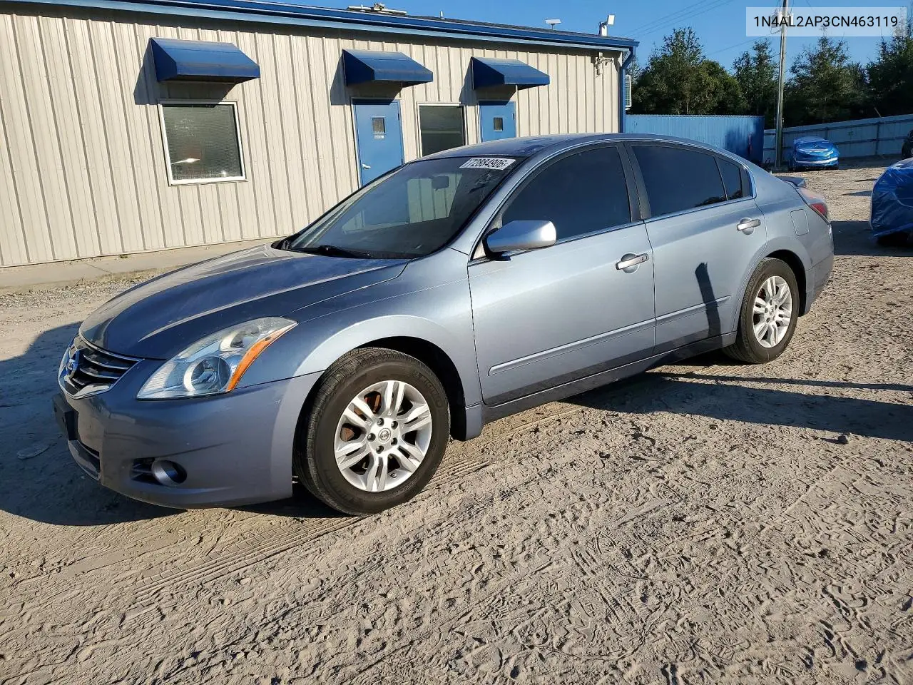 NISSAN ALTIMA 2012, VIN 1N4AL2AP3CN463119